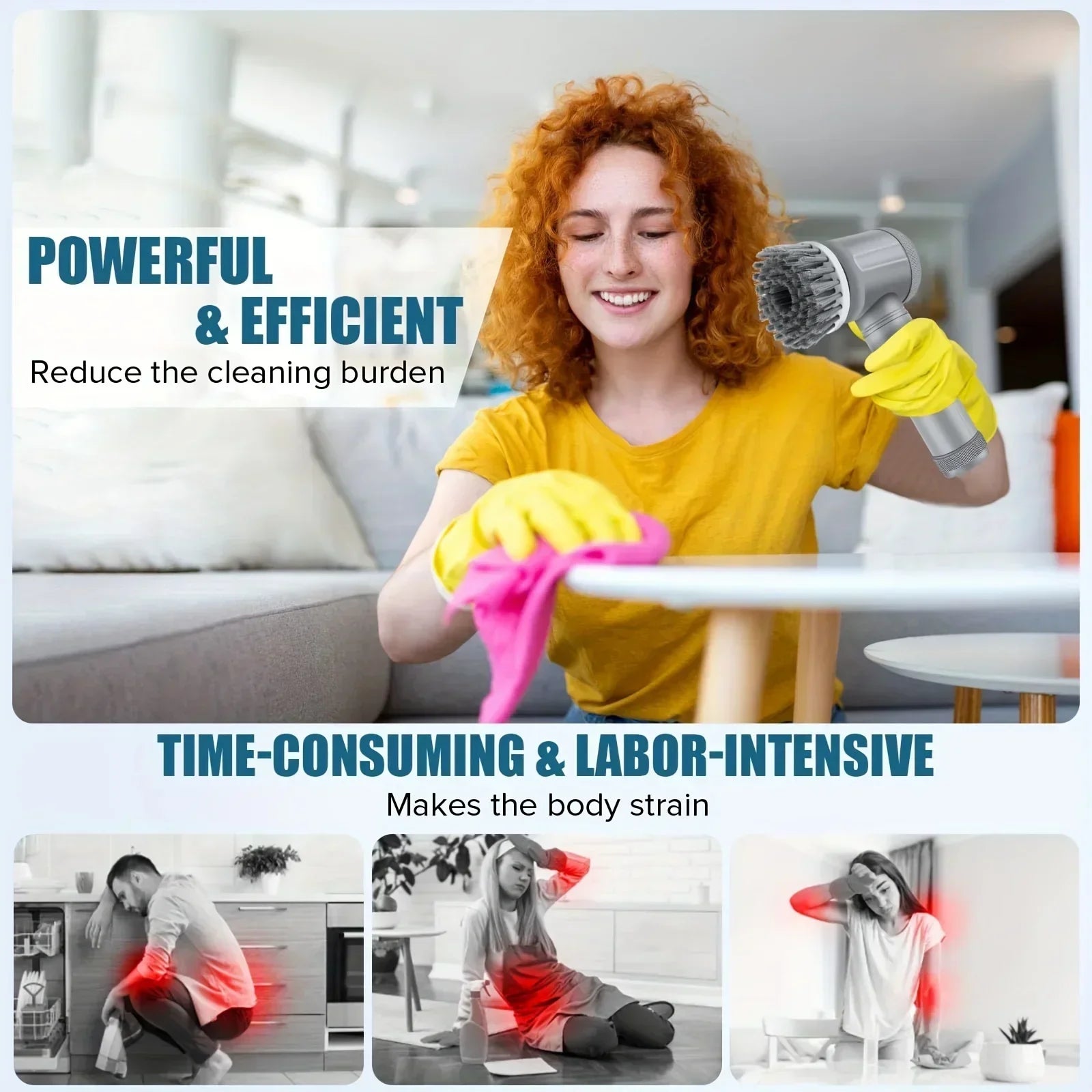 SpinPro Cordless Electric Scrubber