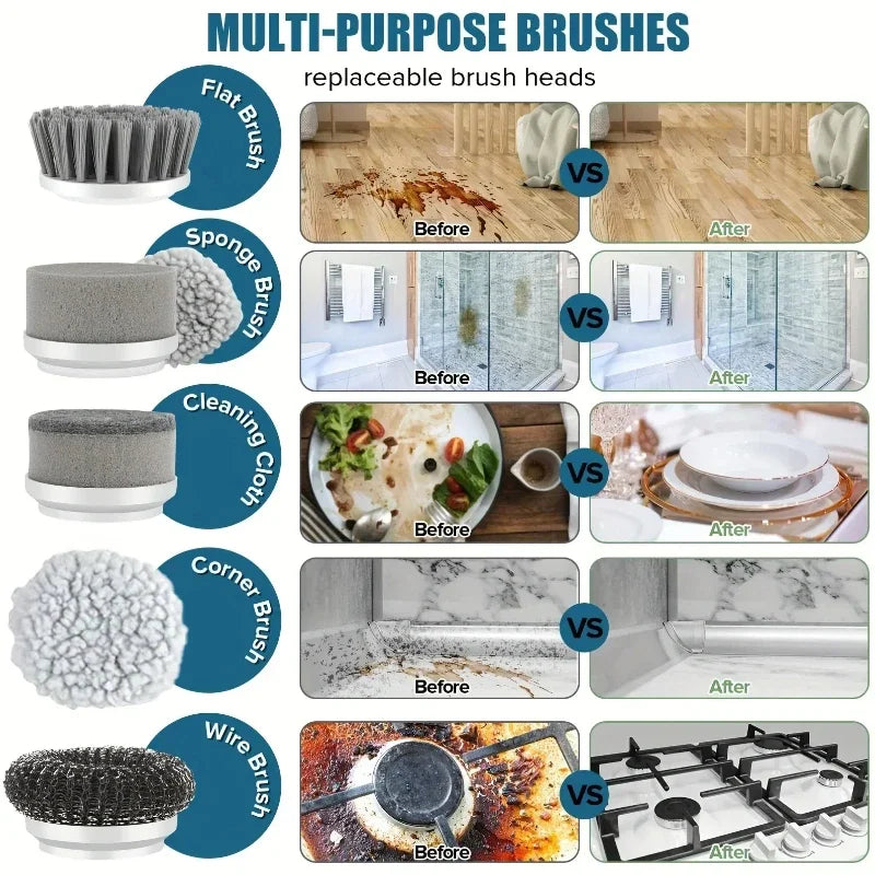 SpinPro Cordless Electric Scrubber